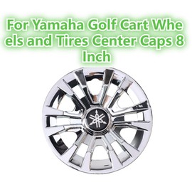Golf Cart Hubcaps Wheel Covers for Yamaha Golf Cart Wheels and Tires Center Caps 8 Inch, Set of 4 Golf Cart Hub Caps