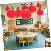 LIFKOME 6pcs Apple Lanterns for Classroom Decorations Cheerful Fruit Theme