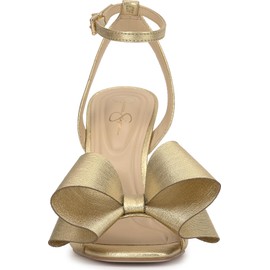 Jessica Simpson Women's Olivine Heeled Sandal, Gold, 8.5