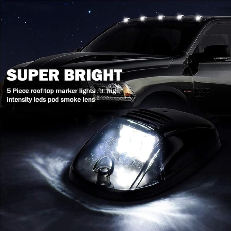 2025 Upgraded No Drill Cab Lights Solar Powered Cab Lights