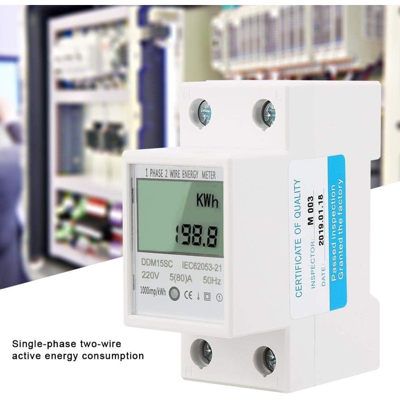 Hsthe Sea Electric Meter Single Phase Energy Meter 220V 5(80)