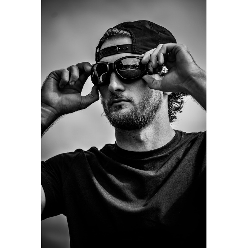 Birdz Eyewear Eagle Motorcycle Goggles (Black Frame/Polarised Smoke Lens)