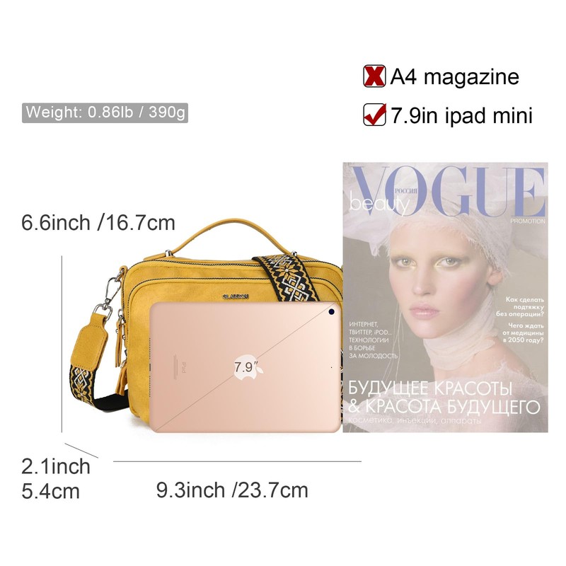 Gladdon Women's Shoulder Bag with Zip, Crossbody Bag, Leather Handbag
