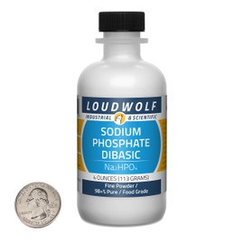Sodium Phosphate Dibasic / 4 Ounce Bottle / 98+% Pure Food Grade/Fine Powder