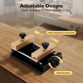Jiabailie Metal Sheet Cutting Holder,Marking Machine Fixture,Metal Sheet Holder,Adjustable Aluminum Alloy Tool,Clamp Table Fixture for Marking Engraving Machine 4.72in Clamping Range
