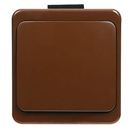 Naka24 IP44 Surface-Mounted Switch Socket Range Wet Room Schuko Smart (Switch Brown WNT-1S)