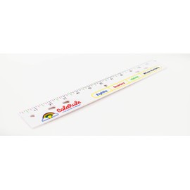 ColoRule - 12" color coded ruler to help with fraction/measuring identification. Enhance skills in Math, Science, Art, STEM, STEAM, Crafting, Sewing. Colorful Ruler