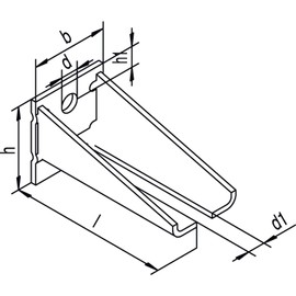Sliding Gate Fitting Helmet Agrar Wall Angle Mounting 404 WD Double for Height-Adjustable Sleeve | Can be Used with Two Height-Adjustable Sleeves | Blue Galvanised Steel