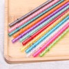 Dakoufish 13" Long Reusable Clear Plastic Replacement Drinking Straws for