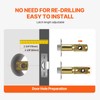 VEVOR Entry Door Locksets with Deadbolt, 5 Pack Satin Nickel