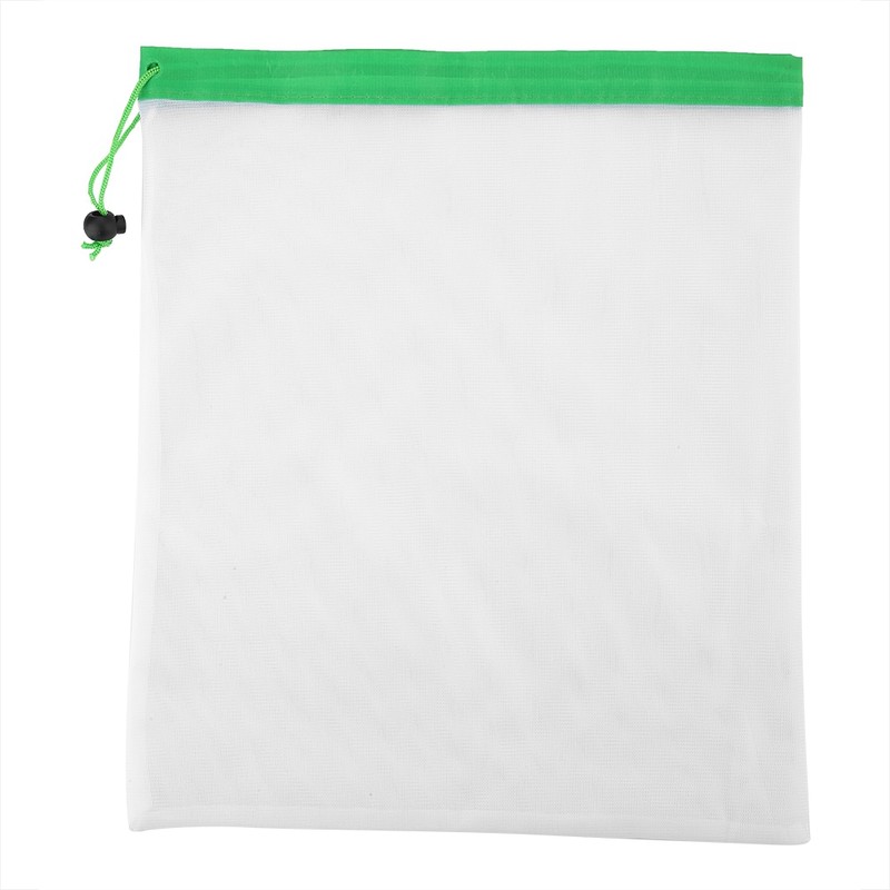 16Pcs Reusable Washable Vegetable Fruit Mesh Bags Storage Pouch with