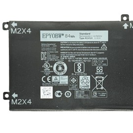 EPYOBW 4GVGH Laptop Battery 84Wh Series 1P6KD 01P6KD T453X 0T453 062MJV