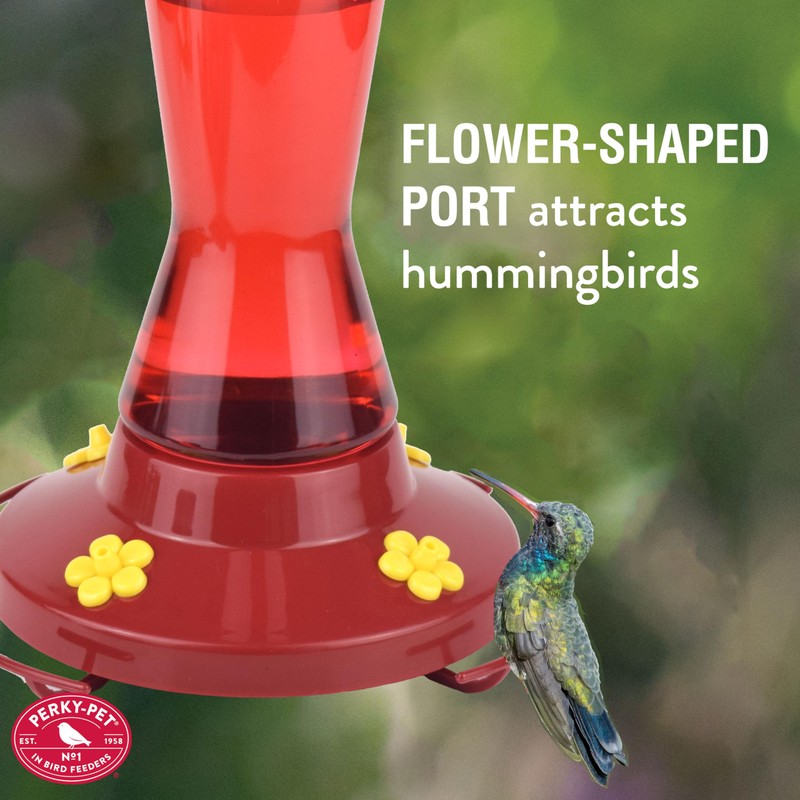 Perky Pet 202FB 9 Piece Yellow Hummingbird Feeder Replacement Flowers