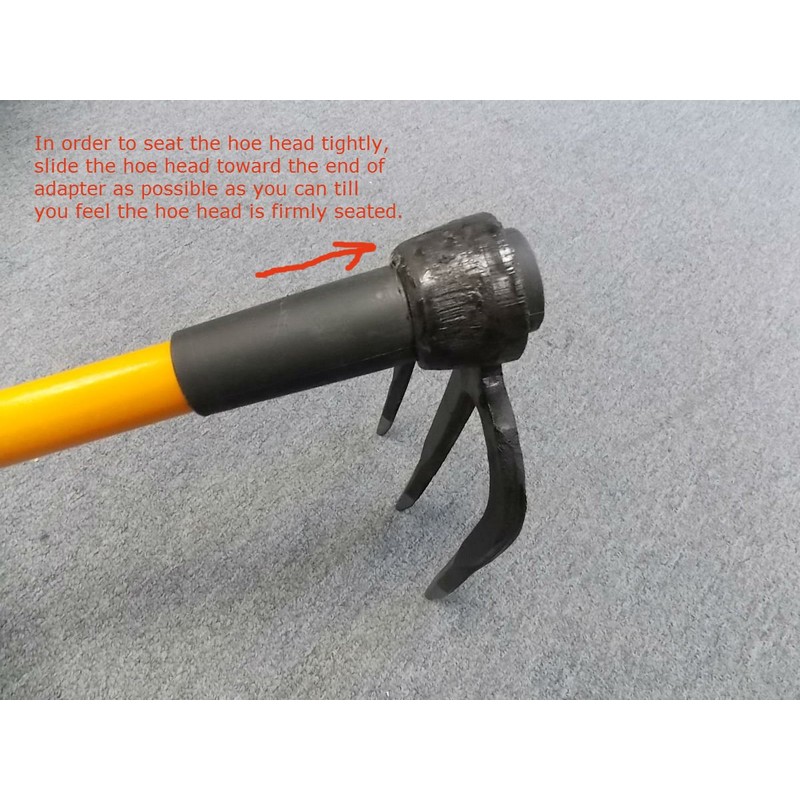 Reaowazo Canterbury Hoe Fork, Forged 4 Prongs