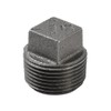 PlumberStop - 2-1/2 BLACK PLUG, Black Iron Malleable Pipe Fittings, Steel For Heating Industrial Residential Commerical Plumbing
