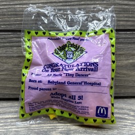 McDonald's Vtg 1992 Cabbage Patch Kids Ballerina Purple White Tutu McDonalds Happy Meal Toy