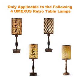 UMEXUS 5V 4W E14 Base LED Bulbs, 2700K, Dimmable, Amber Glass Bulb (2Pack)