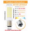 BA15D Led Bulbs 6W Dimmable 120V,B15 Double Contact Bayonet Base,Daylight