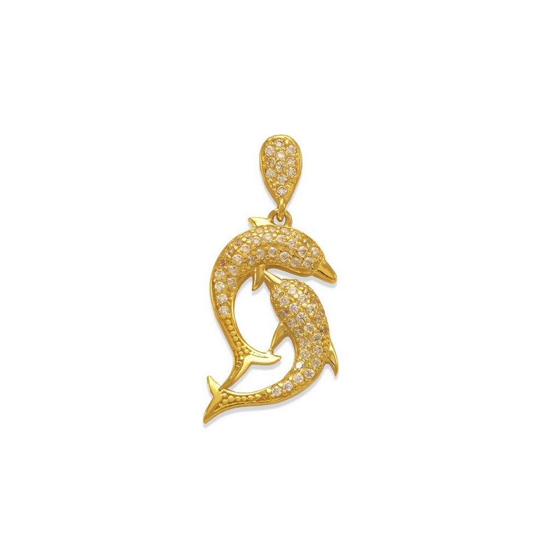 TOUSIATTAR 14K Gold Pendant - luxury Design Necklace Chain –