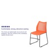 Flash Furniture HERCULES Series 661 lb. Capacity Orange Stack Chair
