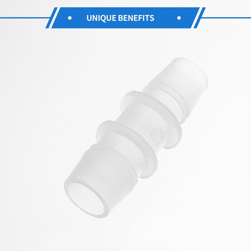VekAuto 4pcs Plastic Hose Barb Fitting 9/16" to 1/2" Barbed