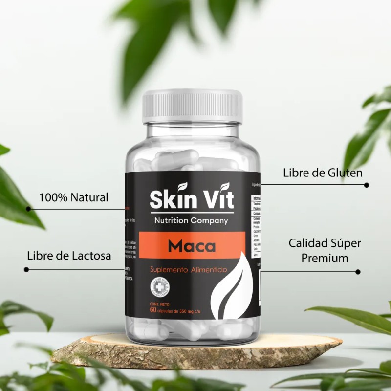 Maca Peruana Vit & Skin De 60 Cápsulas - Súper
