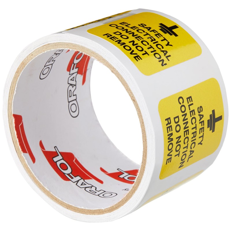 Caledonia Signs 59816 Safety Electrical Connection Do Not Remove Label,