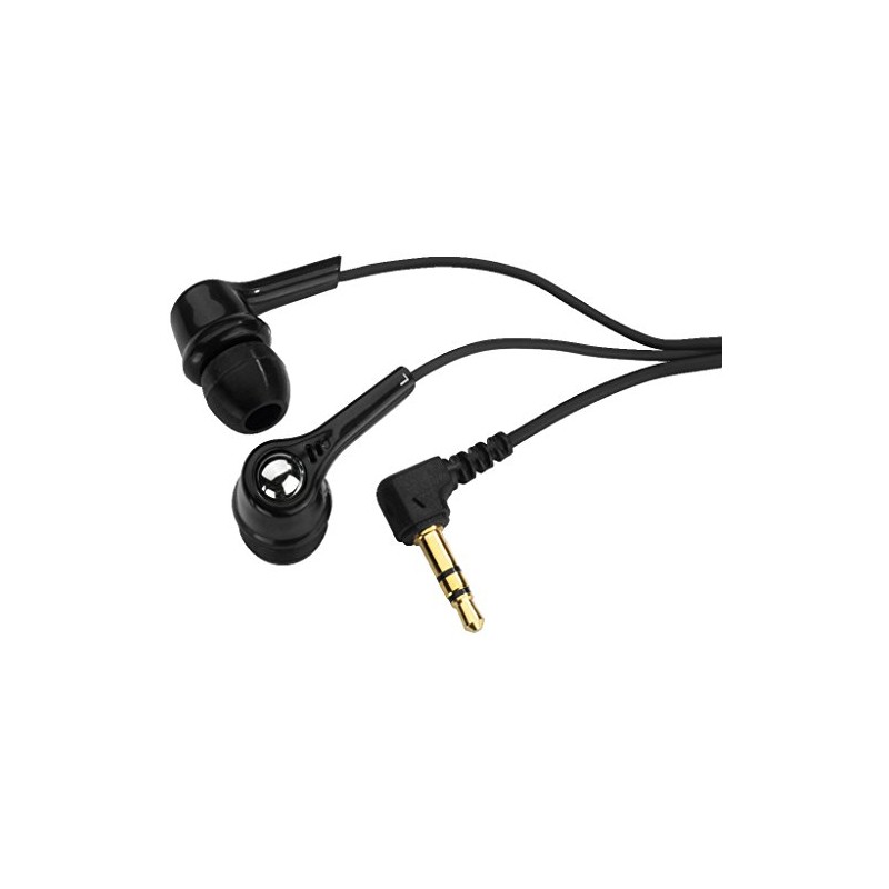 Monacor Stereo Earphone (3.5 mm Stereo Plug, 1m Cable, 10-20000Hz)