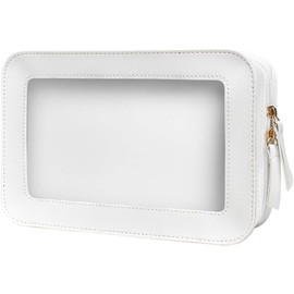 Mythya Cosmetiqueras, Cosmetiqueras Transparente y Impermeable para Maquillaje, Organizador de Maquillaje Portátil, Apto para Llevar en el Equipaje de Mano