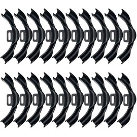 (Pack of 20) TMKOOL Plastic Polymer 1/2 inch PEX Pipe Bend Support 90 Degree Elbow Bend With Mounting Plate (20pcs 1/2 inch)