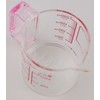 パール金属 キュートクリア 計量カップ 200ml ピンク C-2901