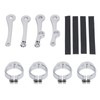 Motorcycle Headlight Mounting Bracket 39 to 41mm Bright Silver Surface