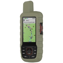 Fit for Garmin GPSMAP 66i Case, Soft Silicone Protective Case Bumper Sleeve Shell Frame Protector Cover for Garmin GPSMAP 67i (Green)