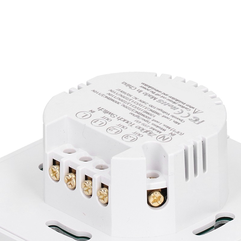 For Tuya Zigbee Light Switch 3‑Gang Remote Control Touch Switch