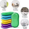 Surfela Pack of 6 Washing Up Sponge Large Cleaning Sponge