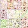 Vezocim Fruits Nail Art Sticker Decals, 3D Summer Fruit Nail