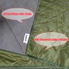 Zabiltro Large Outdoor Waterproof Blanket-Quilted Extra Thick Fleece Windproof Warm