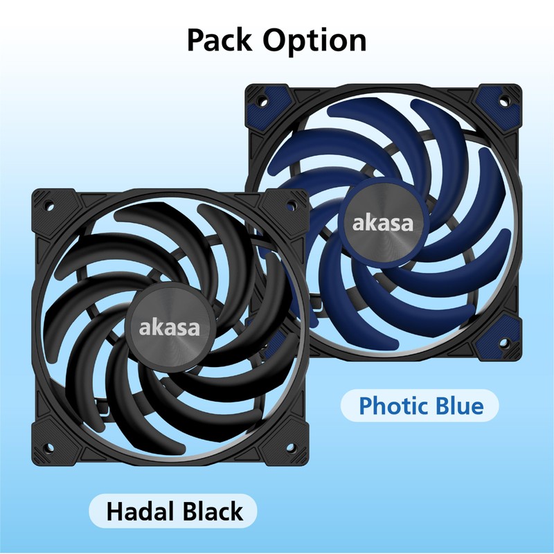 Akasa Alucia XS12, 120 mm PWM Case Fan, High Performance