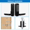 Gertrdti Keyless Entry Handle Set, Stainless Steel Keypad Front Door