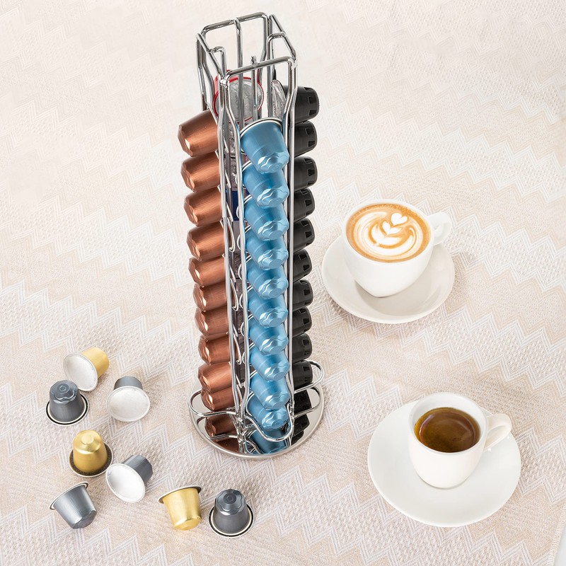 Mixpresso Capsule Spinning Carousel Holder I 360 Degree Rotatable Coffee