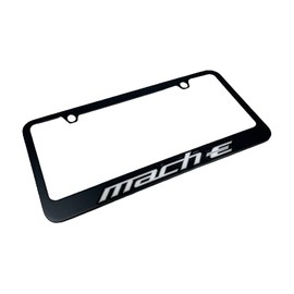 Eurosport Daytona Compatible with - Ford Mach-E Black License Plate Frame