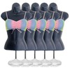 Black Female Hollow Back Mannequin Torso Set w/ Acrylic Stand