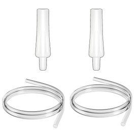 MOOMentaneous 2 Replacement Tubing and Adapter Compatible with Spectra Synergy Gold Dual Adjustable Electric Breast Pump and Spectra Dual Compact Portable Double Breast Pumps