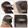 13X6 Black and Red Glueless Synthetic Lace Front Wig 26IN