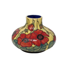 Old Tupton Ware Yellow Poppy Vase 6 inches TW1683
