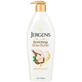 Jergens Jergens Shea Butter Body Lotion, Deep Conditioning Moisturizer, Hydration for Dry to Very Dry Skin, with Pure Shea Butter, 3X More Radiant Skin, Dermatologist Tested, 16.8 oz