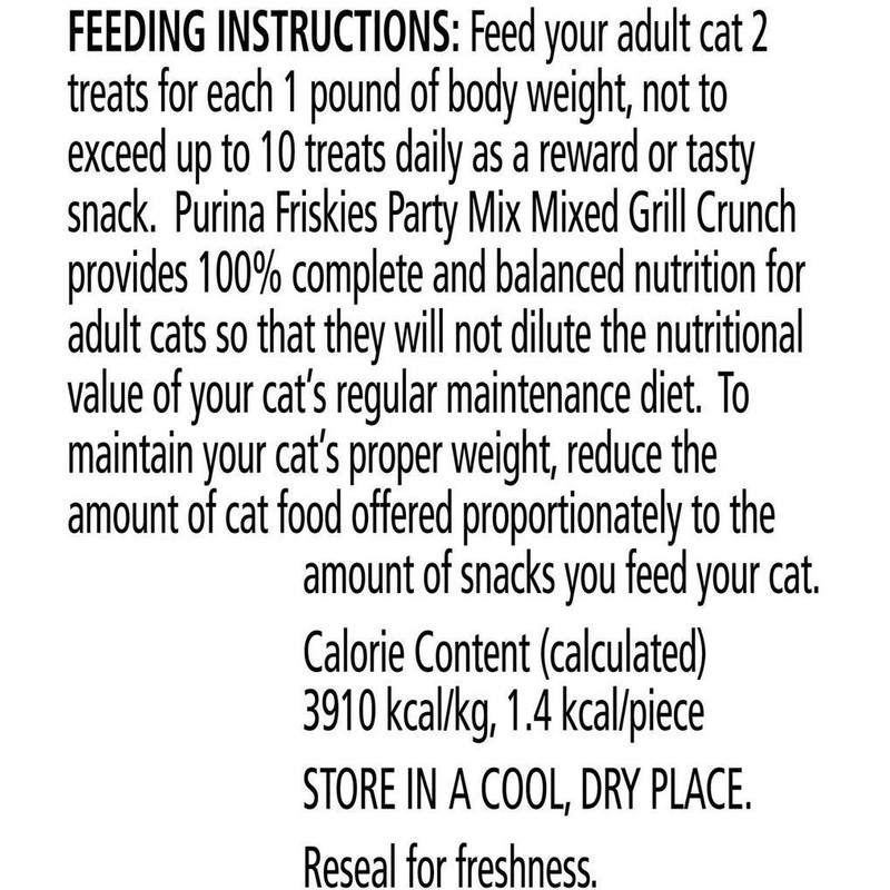 Friskies Party Mix Cat Treats Chicken Mixed Grill Crunch, Beef