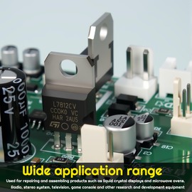 VIBICCK 10 Values 50 Pcs Linear Voltage Regulator Positive External Voltage Kit LM317 L7805 L7806 L7808 L7809 L7810 L7812 L7815 L7818 L7824 TO-220 Adjustable Voltage Regulator Assortment Kit