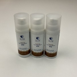 Olita Tinted Daily Face Cream SPF33, Medium Tint, Mineral, Fragrance Free-3 PACK