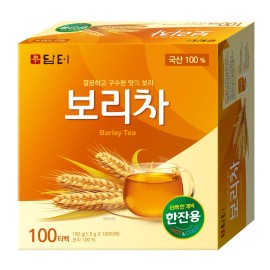 DAMTUH 100% Pure Barley Tea 100 Tea Bags x 1 Box, Mugicha, Korean Tea